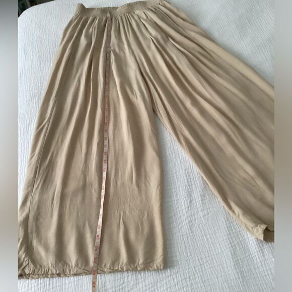 M wide leg pants beige, cream, breezy - Picture 3 of 9